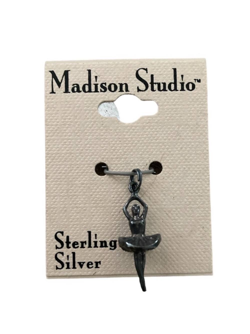 Vintage Madison Studio Jezlaine Sterling Silver Ballerina Charm